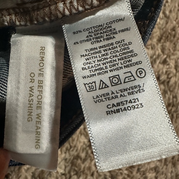 LOFT The Curvy skinny Women's Deep Indigo Jeans - Picture 7 of 7